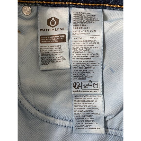 Levis 311 Shaping Skinny Capri Crop Jeans 18W Plus Stellar Stretch Denim 8739 - Picture 11 of 15